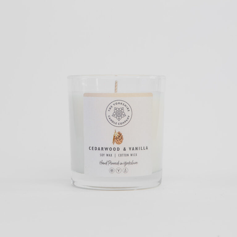 Cedarwood & Vanilla Candle The Yorkshire Candle Company